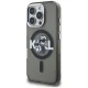 Karl Lagerfeld IML Glitter Karl & Choupette MagSafe Case for iPhone 16 Pro Max - Black