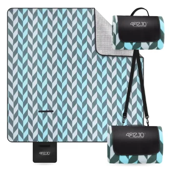 4Fizjo 957 Picnic and Beach Blanket with Insulation 200x200 cm
