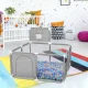 Nicekids Baby Playpen and Dry Pool with Basket, 125 x 125 cm, Grey