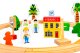 Деревянная железная дорога ECOTOYS 74 элемента