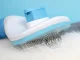 Self Cleaning Pet Comb Dog Cat Rabbit Puppy Massage Brush Tool, Blue/White