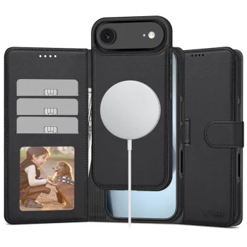 Tech-Protect Wallet MagSafe Phone Case Cover iPhone 17 Air - Matte Black