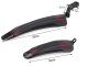 Bicycle Mudguards Front and Rear Set, 2 pcs, Black