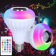 LED Light Bulb E27 with Bluetooth Speaker + Remote Control