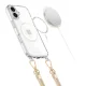 Tech-Protect FlexAir Chain MagSafe Case for iPhone 16e / 17e, Black and Beige