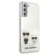 Karl Lagerfeld Samsung Galaxy S21+ Case Karl & Choupette, Transparent