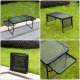 Gotel L71D2 Folding Aluminum Camping Table with Shelves