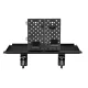 NanoRS RS174 Desk Extension Shelf with Hanger, 20kg, Black