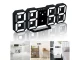 Electronic LED Alarm Clock with Thermometer, Black