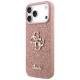 Guess Fixed Glitter Big 4G Case for iPhone 17 Pro Max Pink