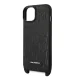 Karl Lagerfeld Monogram Plaque Logo Strap Case for iPhone 14 / 15 / 13 - Black