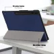 Samsung Galaxy Tab S9 Ultra (SM-X910, SM-X916B) Tri-fold Stand Design Leather Case Cover, Blue