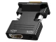 HDMI to VGA (D-Sub) Video and Audio Adapter, Black