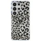 Guess IML Leopard Triangle MagSafe Case for Samsung Galaxy S26 Ultra, Black