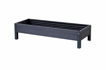 Raised Garden Bed KLASIKA Woodlook 1500x500x200 mm, Grey