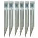 Steel Anchors for Trampoline, Swing and Goal Fixing, 6 pcs, 35 x 4 cm