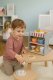 Ecotoys 2-in-1 Wooden Coffee Machine and Shop for Kids, 26 Accessories