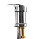 Gabbiano Waterfall Mixer Tap for Hairdressing Wash Units, Black / Chrome