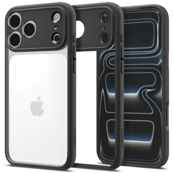 Spigen Ultra Hybrid Case for iPhone 18 Pro / 17 Pro, Matte Black