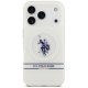 US Polo DH and Bottom Stripe Logo MagSafe Phone Case Cover iPhone 17 Pro - White