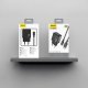 Dudao A23LEU 2.4A GaN EU USB-A Wall Charger with USB-A to Lightning Cable - Black