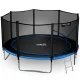 Neo-Sport Garden Trampoline 404 cm (13 ft) with Outer Net and Ladder
