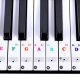 Klaviatūras notu uzlīmes, lai mācītos spēlēt | Stickers of notes on keys for learning to play