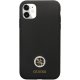 Guess iPhone 11 / XR Case Silicone Logo Strass 4G, Black
