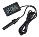 Digital Hygrometer Thermometer with Probe for Accurate Humidity and Temperature, black