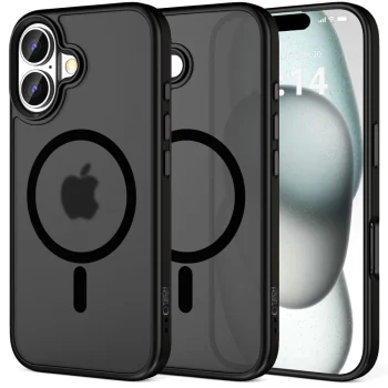 Apple iPhone 16 Plus 6.7'' Tech-Protect MagMat MagSafe Case Cover, Black