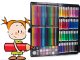 Art set for kids in carry case, 288 pieces