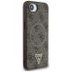 Guess 4G Ring Triangle Logo MagSafe Case for iPhone 16e - Brown