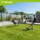 Kids Metal Soccer Goal Trizand 213x150x90 cm Backyard Net, white