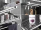 Hanging Bathroom Shelf with Towel Rails, Silver
