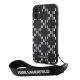 Karl Lagerfeld iPhone 11 / XR Case Monogram Losange Saffiano, Black