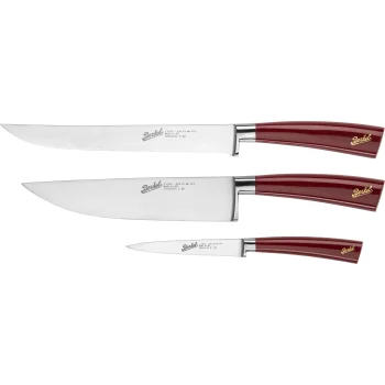 Kitchen Knife Set Berkel Elegance 3 pcs, Red