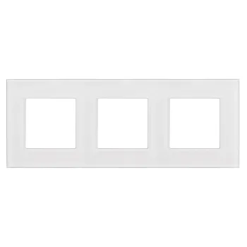 Trigubas stiklinis rėmelis Maclean MCE731W, 228 x 86 mm, baltas
