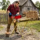 Bauerkraft Log Sawhorse Firewood Cutting Stand with Chainsaw Holder