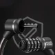 Rockbros 32120007001 Bicycle Code Lock with Steel Cable, Black