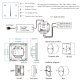 Touch Panel LED Dimmer T1-1 Wall Switch 12-48V 2-Channel Glass