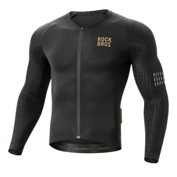 Rockbros YDCX008 Diamond Long Sleeve Cycling Jersey Size XXXL - Black