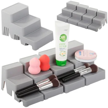 Modular 4-in-1 Cosmetics Organizer, Plastic