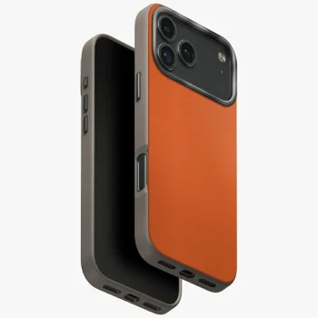 Uniq Lyden DS Case for iPhone 17 Pro Max, Orange/Gray