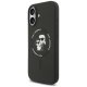 Karl Lagerfeld iPhone 17 Case Silicone Karl & Choupette Ring MagSafe, Black