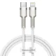 USB-C to Lightning Cable Baseus Cafule 20W 1m White