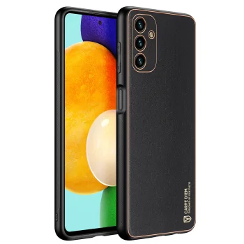 Dux Ducis Yolo Case for Samsung Galaxy A13 5G, Faux Leather, Black