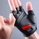 Rockbros S143-BK Cycling Gloves with Gel Inserts, Size M, Black