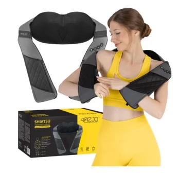 4Fizjo 1121 Shiatsu Luxury+ Neck and Shoulder Massager, Grey