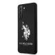 Samsung Galaxy S21 (SM-G991) US Polo Silicone Logo Case Cover (USHCS21SSLHRBK), Black