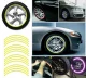 Reflective Wheel Rim Stickers AG555D, Yellow